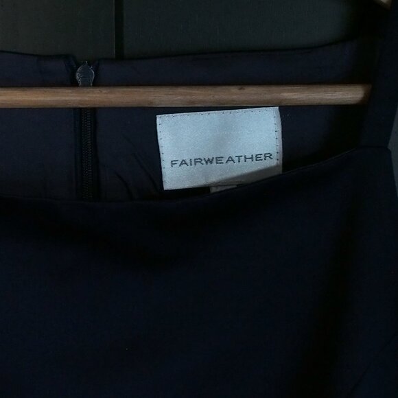 Fairweather | Vintage Floor Length Bateau Neck Gown in a Beautiful Navy - Picture 2 of 5